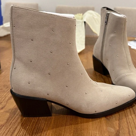RAG & BONE Suede Joni Zip Studded Booties - Picture 8 of 16